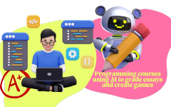 Programming courses using AI to grade essays and create games